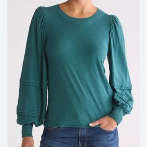 Nation LTD Caitlyn Drama Sleeve Boho T-Shirt Tee Size XS